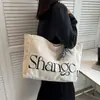 Bolsa de lona grande con bolsillo interior con cremallera, adecuada para mujeres para el trabajo, la universidad, las compras, el ocio y los viajes, bolso de hombro portátil