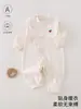 Ropa de bebé para otoño, mameluco suave de terciopelo para bebés, pijama base unisex para bebé, mameluco con apertura lateral tipo mariposa 6