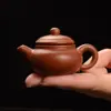 Mini Tetera de Arcilla Púrpura Tetera de Punta de Dedo Mascota de Té Fumando Adornos de Té con Leche Juego de Té Kung Fu para Niños Juego de Tazas de Té Bandeja de Té