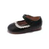 Zapatos de Cuero de Moda Versátiles Estilo Mori Girl para Niñas 2025 Primavera/Otoño Nuevos Suela Suave Zapatos de Princesa para Niños Pequeños Zapatos Individuales Lolita Modernos