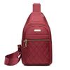2026 Nueva Bolsa de Pecho de Nailon Bordada para Mujer, Bolso Cruzado Bordado de Moda y Versátil, Simple para Viajes al Aire Libre y Uso Diario