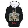 2024 comercio electrónico transfronterizo sudaderas con capucha tipo chaleco para hombre, mujer y familia moda impresión digital 3D cara de Scarface