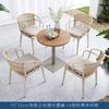 Balcón de Villa Una Mesa y Dos Sillas Muebles Mesa y Sillas para Patio Exterior Jardín Mesa y Sillas al Aire Libre Impermeable Protección Solar Tienda de Té con Leche Mesa y Sillas de Café