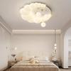 Lámpara de techo estilo crema francesa para dormitorio principal, romántica, con protección para los ojos, para sala de estar, lámparas colgantes, ambiente moderno y sencillo, Zhongshan