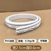 Tira de Borde Suave de PVC Autoadhesivo Pu Estilo Francés para Decoración de Puertas con Arco Curvo Borde de Pared de Fondo Estilo Europeo Línea de Yeso