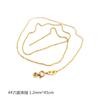 Titânio aço vácuo pendurado 18K ouro universal agulha cadeia Caixa cruz flash contas starry string pérola road link cadeia