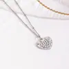 Encanto Europeo y Americano Collar Exagerado de Corazón Colgante Collar Chapado en Cobre 18K Perla de Imitación Corazón de Melocotón Joyería DIY Accesorios Colgantes