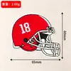 Parche Bordado Casco de Fútbol Shengtong Parche Insignia de Equipo Accesorios para Ropa Parche Bordado Logo Bordado Termoadhesivo