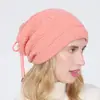 M1019 Chapéu Cachecol 2 Usos Suéter Chapéu Outono e Inverno Novo Feminino Veludo Quente e à Prova de Frio Tricô Proteção de Orelha Chapéu de Gola Alta