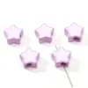Pintura en Aerosol Acrílica de 16 mm Goteando Agujero Grande Estrella de Cinco Puntas Pulsera Colgante Hecha a Mano DIY Materiales para Accesorios de Joyería