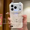 Adecuado para fundas de teléfono Apple 18 Pro Max, iPhone 17 y Apple 16; presenta un diseño elegante y de dibujos animados con un patrón de cuadros azules y un motivo de West Highland White Terrier