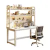 Mesa de Computador Mesa de Desktop Casa Painel de Pegboard Mesa de Estudo Estante Combinação de Mesa Integrada Mesa de Escritório para Escrita Prateleira de Armazenamento Combinação