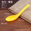 Talheres de plástico colher reta chinesa colher de gancho curvo branco colher grossa para sopa e arroz colher de chá para restaurante hotel atacado