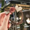 Anillo para el cabello Dongda Boutique Coreano Cuerda para el cabello de perlas Cuerda para la cabeza de jade sintético Joyería para coleta de pelo estilo Mori Girl para adultos