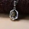 Prata de lei S925 vintage zachilam Xizang feminino Pingente Colar Deus da Riqueza Acessórios Moda Masculina e Feminina Atacado