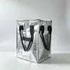 Sacola de Compras Haoken com Zíper para Comércio Exterior, Bolsa de Viagem Dobrável, Grande Capacidade, Espessa, Carrinho Conveniente com Rodas