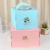 44668810 Caja Portátil para Pastel de Cumpleaños de 10 pulgadas Caja para Pastel Vasco Caja para Llevar Postre Mousse