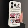 Adequado para Capa de Celular Apple 15, Sensação de Alto Padrão, Moderno para iPhone 17, Cobertura Total para 16 Pro, Design Divertido de Quatro Grades para Meninas