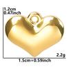 Colar com pingente de amor em aço inoxidável europeu e americano, acessórios leves de luxo, acessórios de nicho, faça você mesmo, galvanoplastia a vácuo 18k