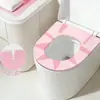Cubierta Desechable para Asiento de Inodoro de Viaje de Hotel, Impermeable, Engrosada, Adhesiva, Película Dental Azul Portátil, Tipo Multiusos