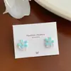 Aretes de Corona de Mariposa con Incrustaciones de Zirconia de Cobre Super Inmortal de Verano para Mujer, Aguja de Plata, Vacaciones, Nicho, Lujo Ligero, Pendientes de Gama Alta
