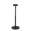 Soporte de Micrófono para Transmisión en Vivo de Disco de Escritorio Personalizado con Luz de Relleno Metálica, Gimbal para Fotografía con Teléfono y Soporte de Micrófono Ajustable