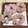 Elástico de Cabelo Rosa Xadrez Doce Estilo Coreano, Prendedor de Rabo de Cavalo Simples e Versátil, Elástico de Cabelo Durável, Acessório de Cabelo para Mulheres