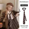Cinturón de Corbata Rayada Americano para Mujer 2025 Nuevo Estilo Universitario Versátil Uniforme JK Diseño de Nicho Accesorio de Corbata de Cuello