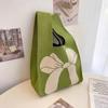 Ins Internet celebridade bolsa feminina malha lã balde saco japonês e coreano estilo all-match bolsa casual bolsa tote lancheira saco