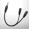 Banhado a ouro um-dois fone de ouvido cabo de áudio 3.5 revolução 3.5 dois telefone móvel feminino casal de fone de ouvido cabo 1 volta 2 adaptador