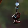 Sándalo Verde Barbie Palo de Rosa Elefante Tallado Ciervo Ballena Ultraman Cadena para Teléfono Móvil Llavero Colgante para Joyería de Mochila