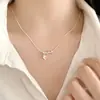 Collar de Perro Salchicha Dulce y Genial para Mujer, Sencillo y a la Moda, Estilo Coreano Versátil, Cadena Única para Clavícula, Estilo Ins, Cadena Ligera de Lujo para el Cuello