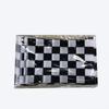 Suministro transfronterizo fábrica mayoreo 14*21cm Impresión textil Chunya Bandera de carreras F1 cuadrícula blanco y negro bandera de mano de carreras