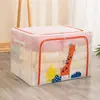 Caja de Almacenamiento de Ropa Hogareña de Algodón y Lino Artefacto para Armario Caja de Almacenamiento Plegable para Ropa Tejido de Gran Capacidad Almacenamiento Caja de Almacenamiento
