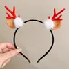 Diadema de Cabeza de Reno Navideña Linda Diadema de Disfraz Decoración de Astas para Niños Pinza para el Cabello Regalo Adorno para el Cabello de Niña Pequeña