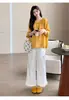 Roupa de verão para gestante moda 2026 novo estilo soltinho modelador top babydoll de algodão e linho calça pantalona com renda branca