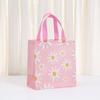 Bolsa de Tecido Não Tecido com Estampa de Margaridas Pequenas Transfronteiriça, Bolsa de Embalagem de Mão Colorida de Desenho Animado com Flores, Bolsa de Compras Exquisita para Shoppings