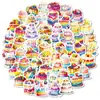 Pegatinas de Graffiti de Pastel de Cumpleaños de 56 Colores Nuevas Transfronterizas, Pegatinas Decorativas de Aspecto de Alta Calidad y Exquisitas para Maletas y Agendas