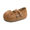 Sapatos de Salto Baixo com Laço de Outono para Mulheres com Tira Cruzada Estilo Retrô Sapatos Mary Jane 2026 Bico Redondo Novo Estilo Moda Ballet