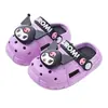 Zuecos de Verano Sanrio para Niños y Niñas, Antideslizantes, Transpirables, para Exteriores, Sandalias Infantiles Kuromi de Tallas Pequeñas y Medianas