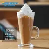 Copo de Vidro para Café Irlandês Criativo Copo Alto para Milkshake Copo Especial para Bebidas com Alça Copo para Sorvete Transparente Copo para Bebidas Quentes