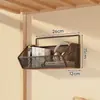 Prateleira de Armazenamento de Parede para Dormitório Estante de Armazenamento de Parede ao Lado da Cama do Estudante Cesta de Armazenamento de Parede Cesta de Armazenamento sem Furo
