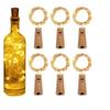 Luzes de Fio de LED com Fio de Cobre, Luzes para Artesanato, Luzes de Fio de Cobre para Interior, Luzes Decorativas de Feriado para Exterior: Rolha de Garrafa de Vinho com Cordão de Luzes