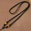 Corda Resistente e Ajustável para Pingente de Jade, Colar para Homens e Mulheres, Cordão Trançado Feito à Mão para Pingente