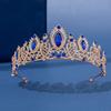 Corona Tuan Mingxin Niang, diadema de cristal colorida de gran venta en Europa y América, corona de cumpleaños, tocado de novia para boda, venta al por mayor