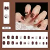 Explosões Vermelhas da Internet Puro Desejo Estilo Simples Usar Armadura Diariamente Manicure Branca Peças Europeias e Americanas Francesa Longa Armadura Removível