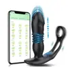 Plug Anal Telescópico com Anel Duplo para Homens Massajador Anal Controle Remoto por App Anel de Bloqueio Anal Telescópico Brinquedo Sexual Adulto
