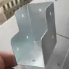 Conector de tubo cuadrado Pieza de fijación en forma de U Hebilla de fijación para barandilla Accesorios Soporte de hierro Dos paquetes Tres paquetes Tarjeta interior Tubo de acero galvanizado