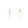 Pendientes Largos con Borla de Perlas Sencillos y Dulces Franceses Lujo Accesible Diseño de Nicho de Gama Alta Pendientes de Estilo Occidental