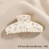 Nuevo Clip para el Cabello Pequeño Floral con Pedrería Dulce Fresco Pinza de Garra con Lazo Parte Posterior de la Cabeza Recogido Pinza de Tiburón Pinza de Garra sin Costuras